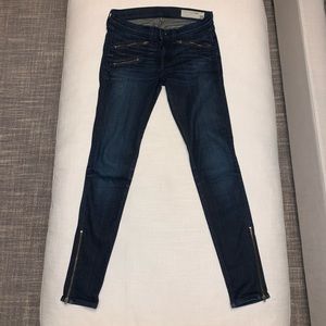 Rag & Bone Zip Detail Skinny Jean